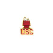 USC Trojans Gold Snoopy on Doghouse Pin